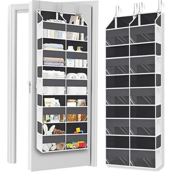 Over Door Organizer 5 Tier 10 Pocket Hanging Storage for Closet Bathroom - Picture 7 of 7